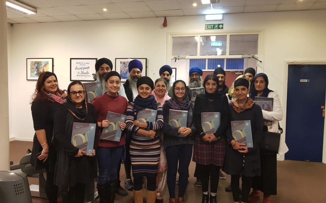 Mental Health First Aid training within the Sikh community being sponsored by City Sikhs