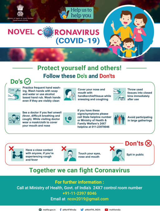 Coronavirus (COVID-19) update for gurdwaras – India – correct as of 6th March 2020